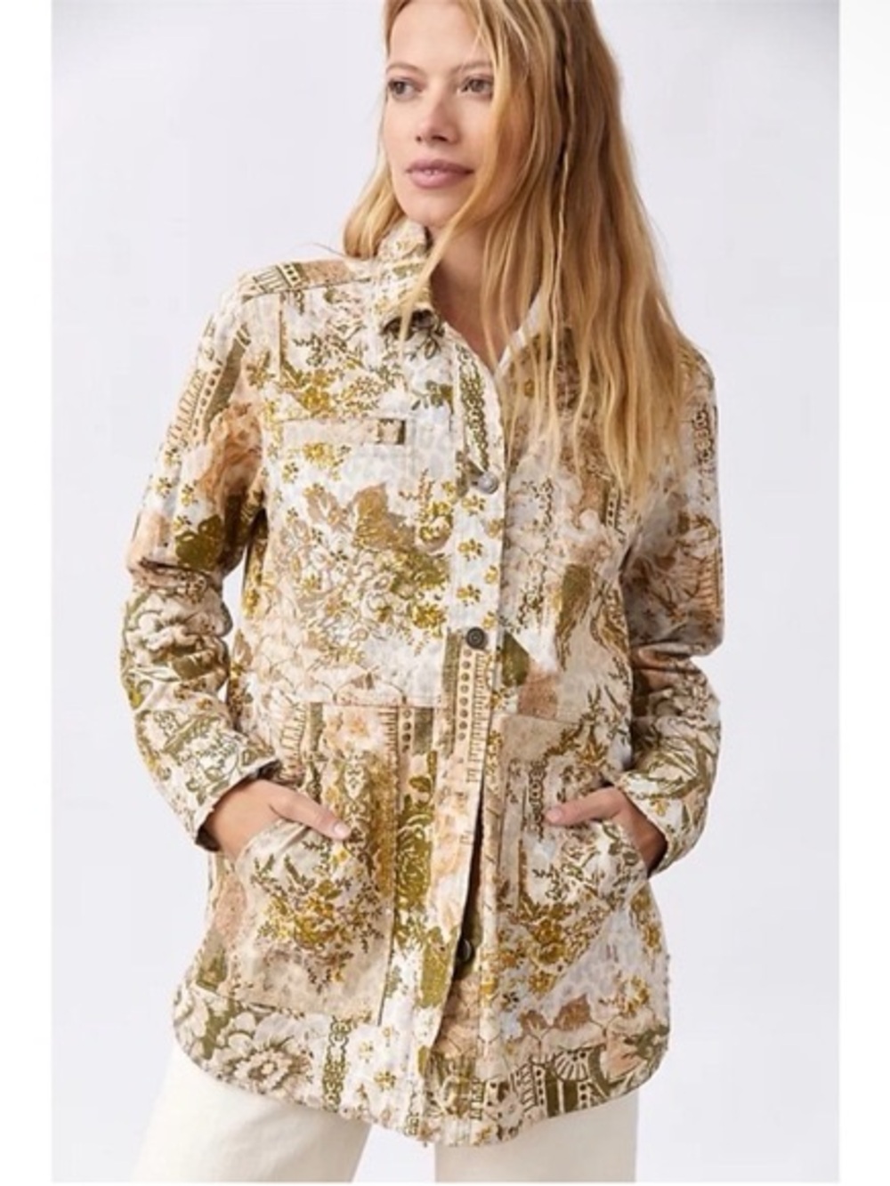 Anthropologie Pilcro The Fielder Denim shirt jacket size Medium